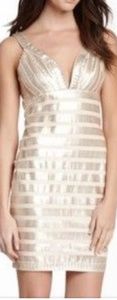 Allen Schwartz Prive, Gold Sequin Dress